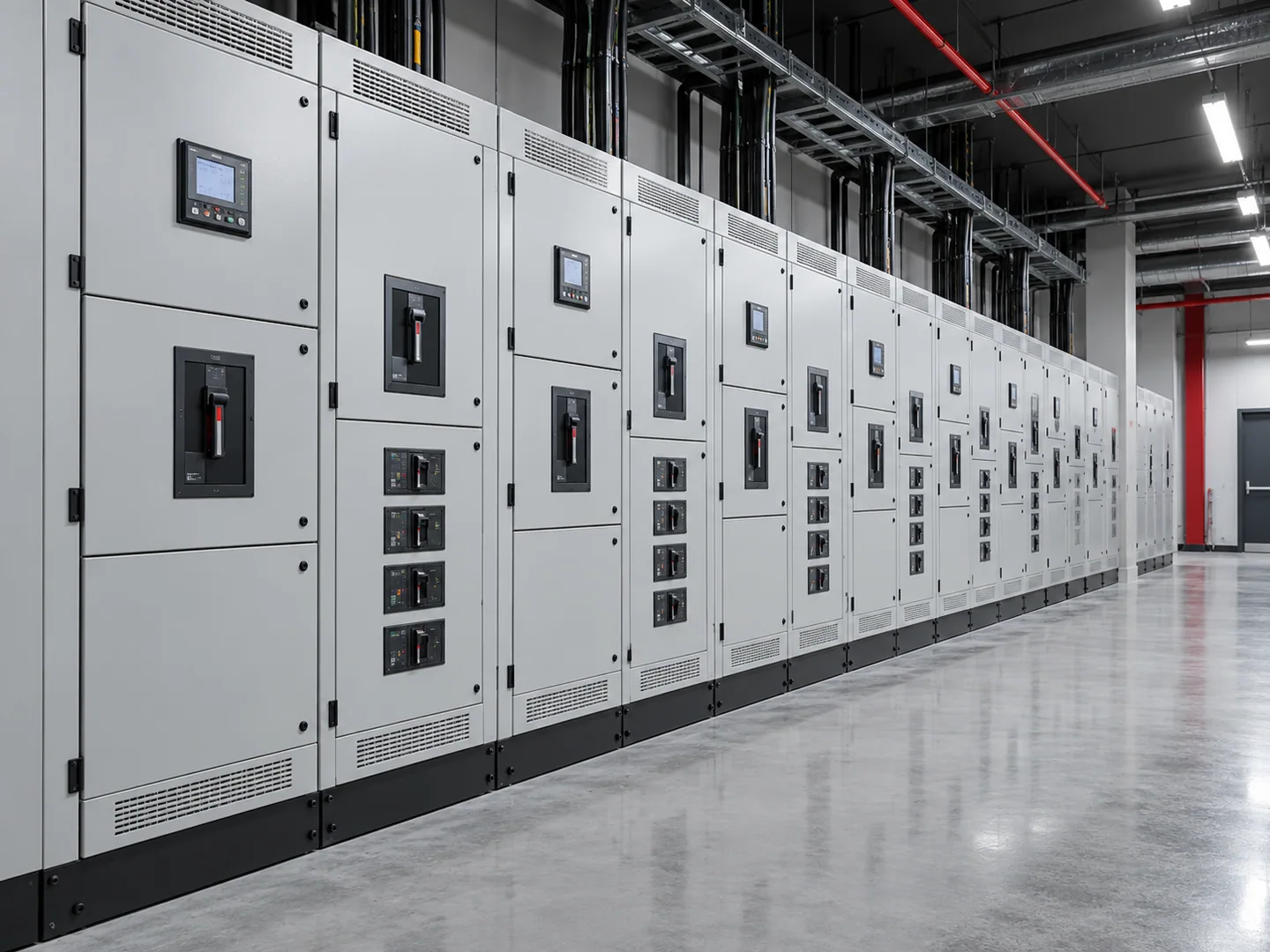 Industrial electrical distribution room