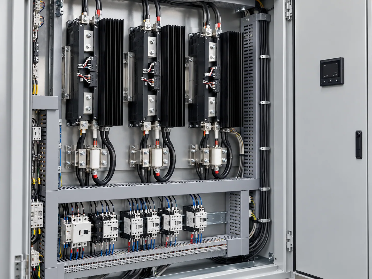 Illustrative heater & scr panels installation