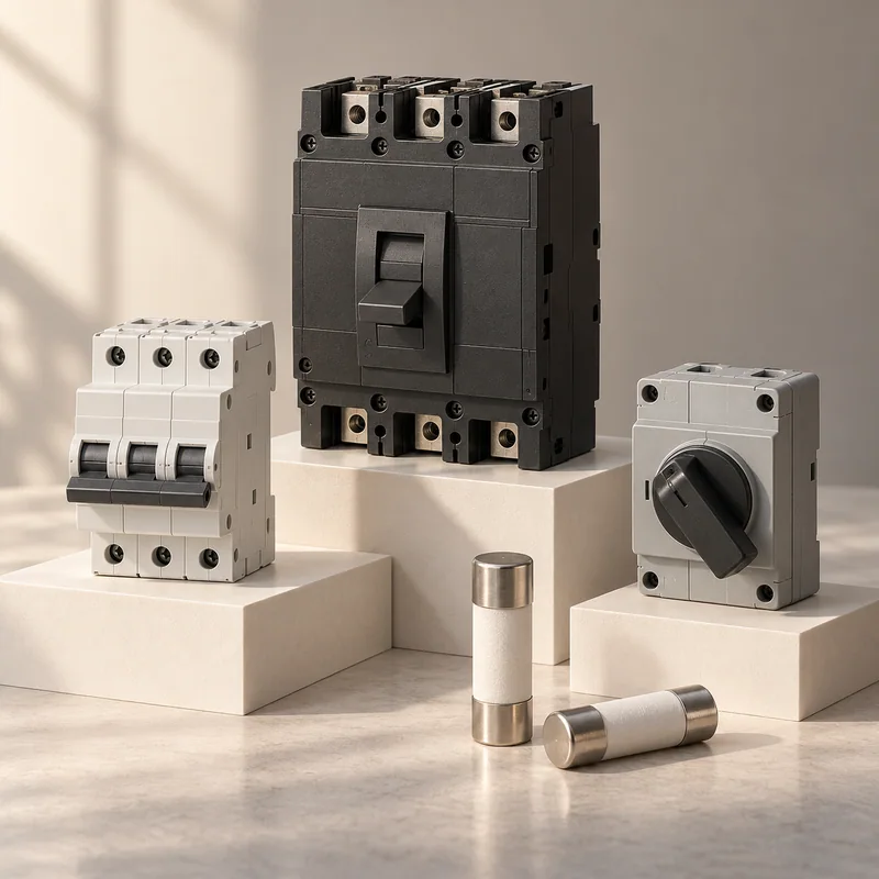 Illustrative circuit protection components